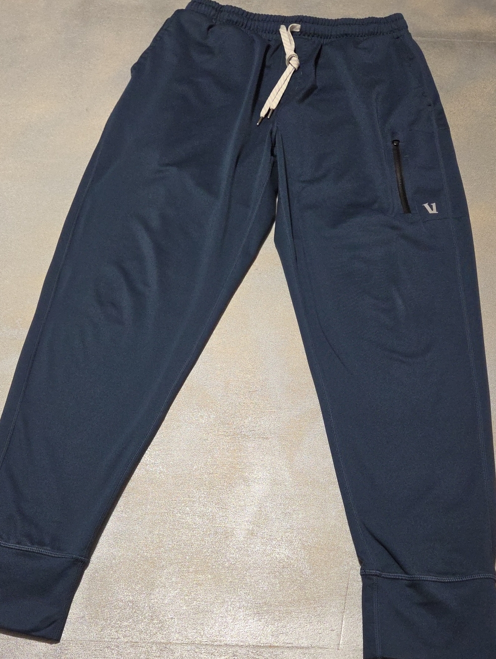 Vuori Men's Navy Drawstring Performance Joggers